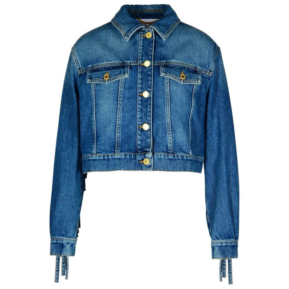 MOSCHINO Blue Cotton Jeans Jacket